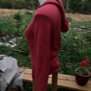 Eddie Bauer zip hooded cardigan Small cotton blend